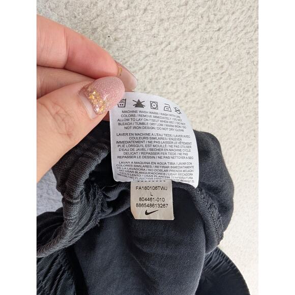 Nike Sweatpants Jogger Mens Large Blackr Club Fleece Gym Workout Tapered 804461 - Picture 16 of 16